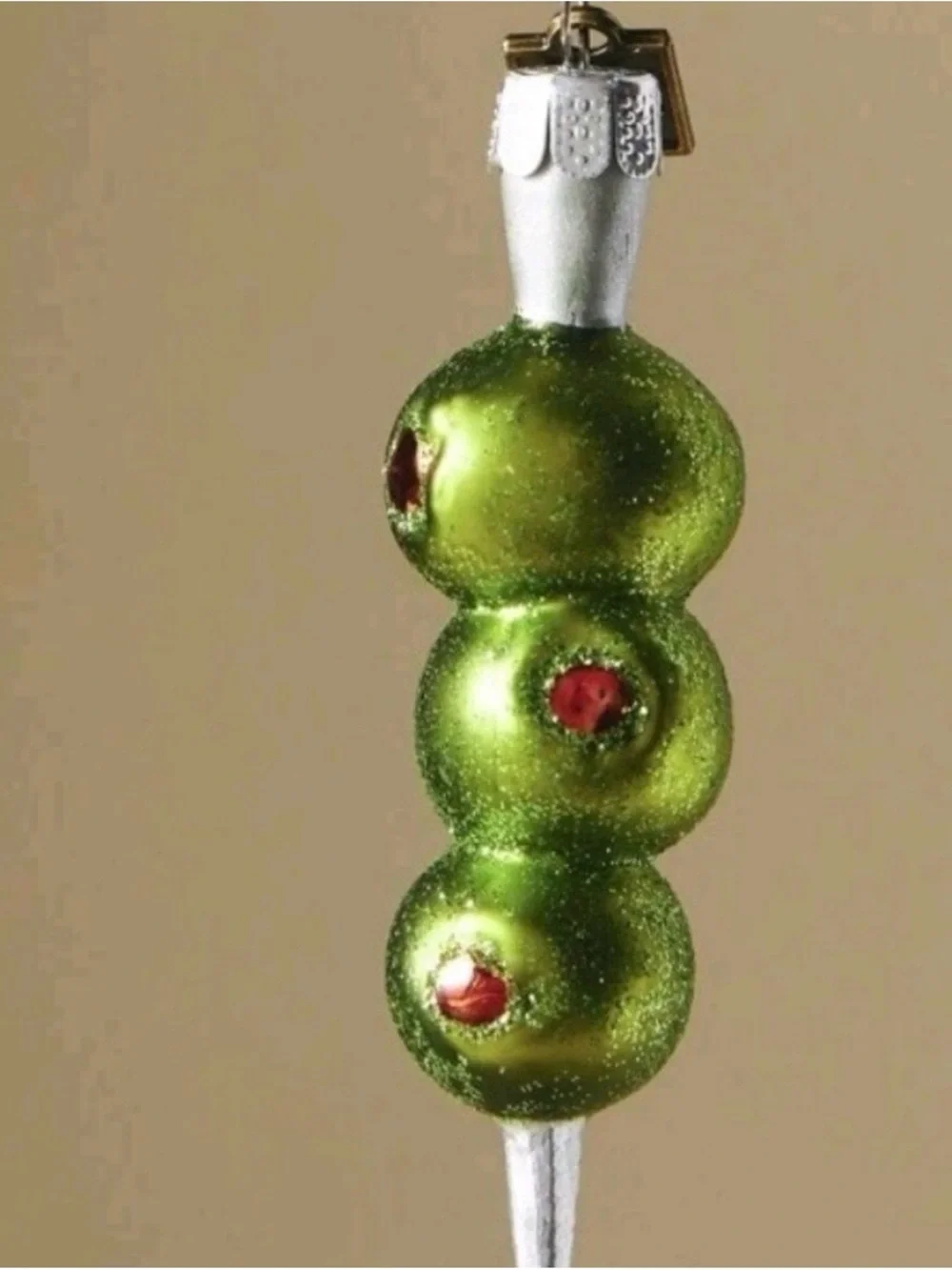 Anthropologie martini olives Christmas Ornament